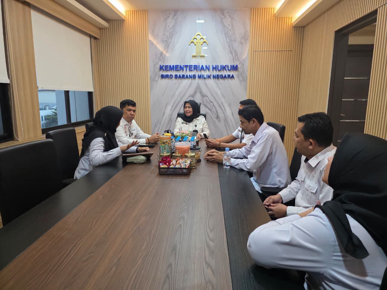 Kanwil Kemenkum Riau Lakukan Koordinasi Strategis ke Biro BMN Setjen