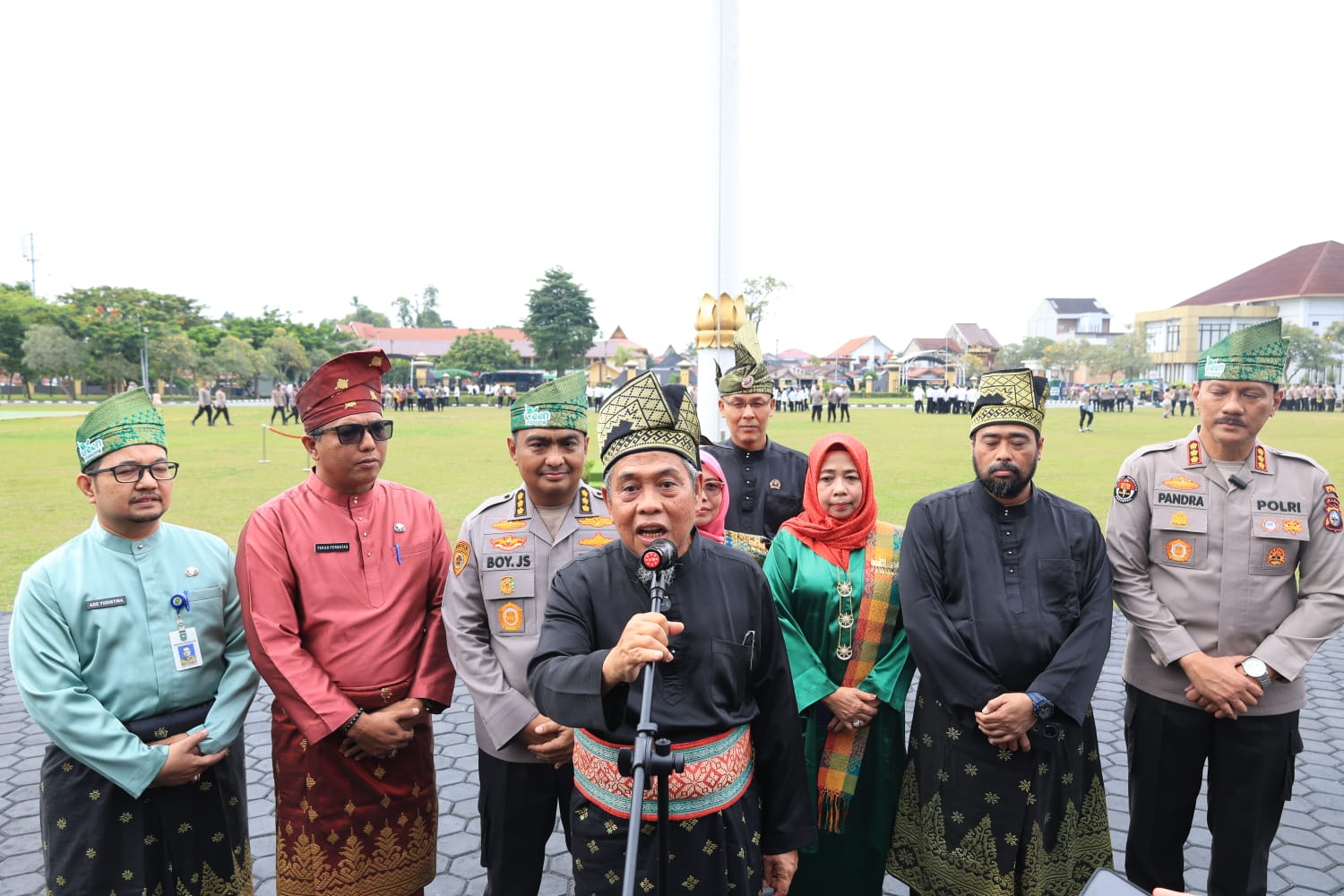 Polda Riau Launching Tanjak dan Selempang, Taufik Ikram Jamil: Marwah yang Harus Dijaga Bersama-Sama