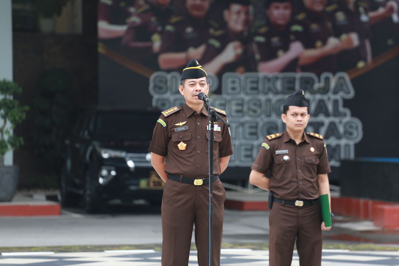 Apel Kerja Pagi, Kolonel Laut (H) Faisol: Kejati Riau Berkomitmen Tinggi Menjaga Integritas