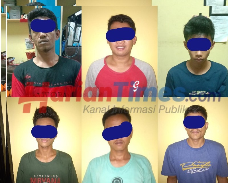 Bobol Rumah Karyawan Honorer, Enam Pemuda Pelaku Curat Dicokok Polisi