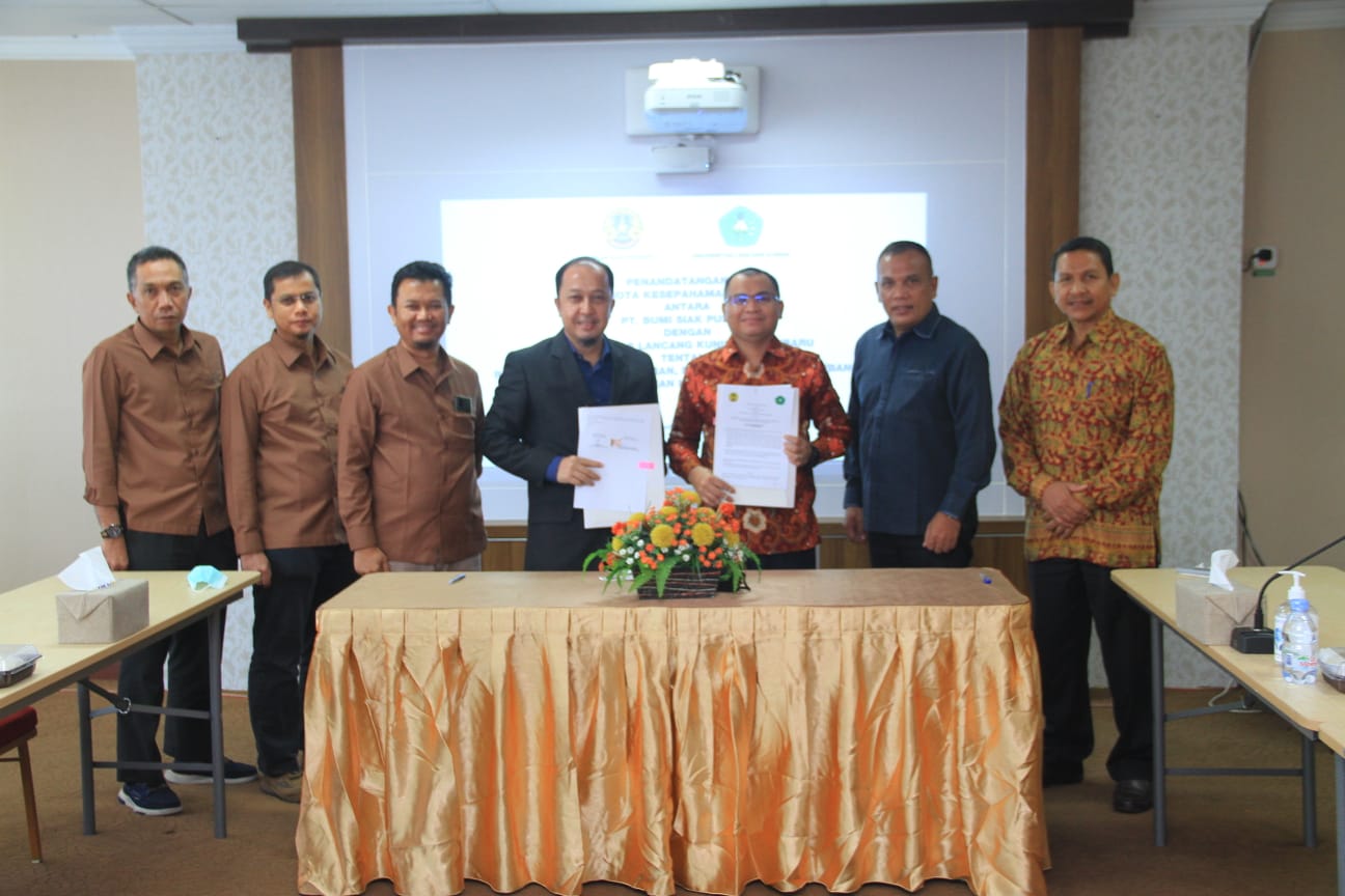 Tingkatan SDM Riau, Unilak dan PT BSP Teken MoU