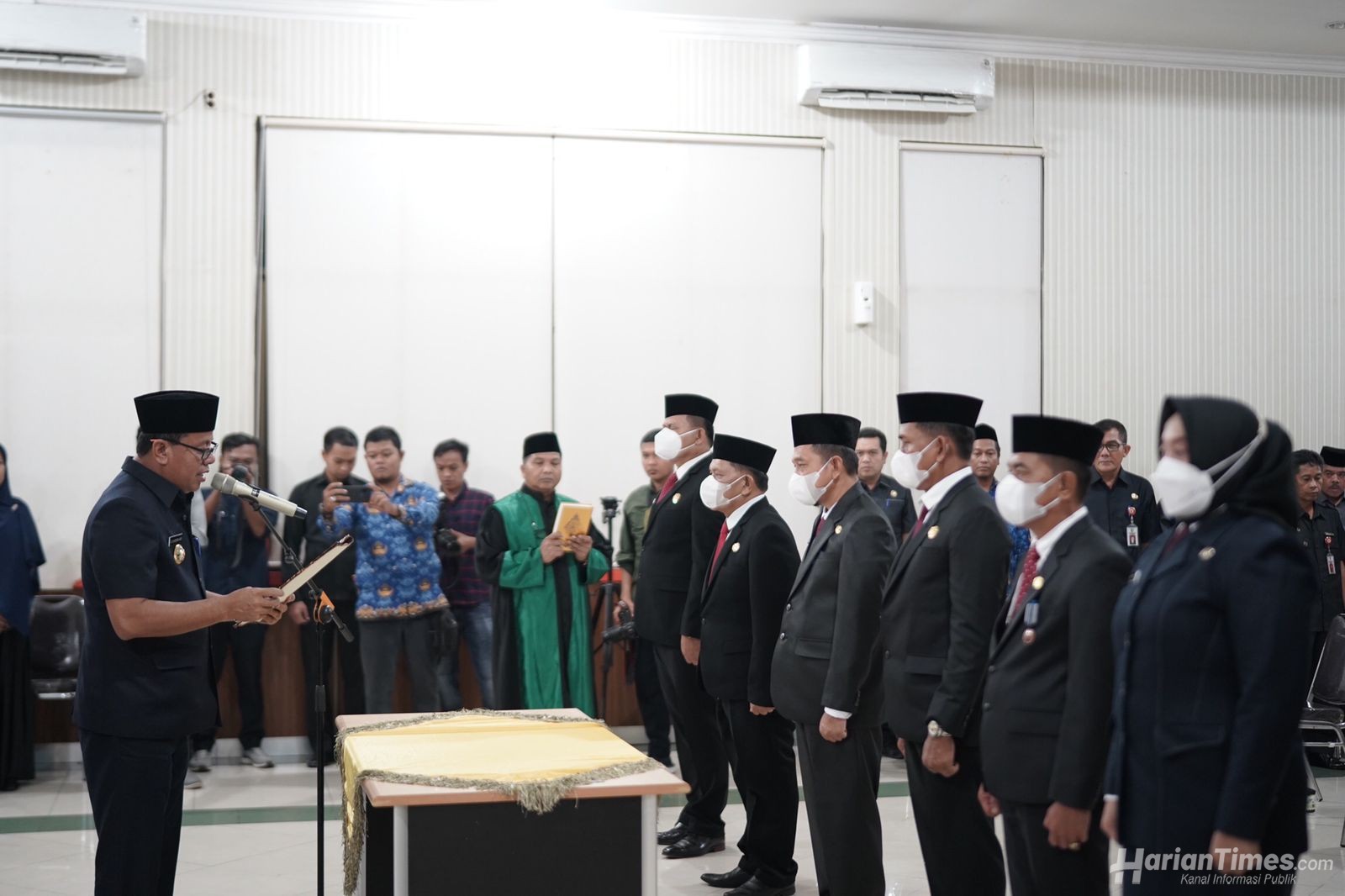Suhardiman Amby Lantik Tujuh Pejabat Tinggi Pratama Pemkab Kuansing