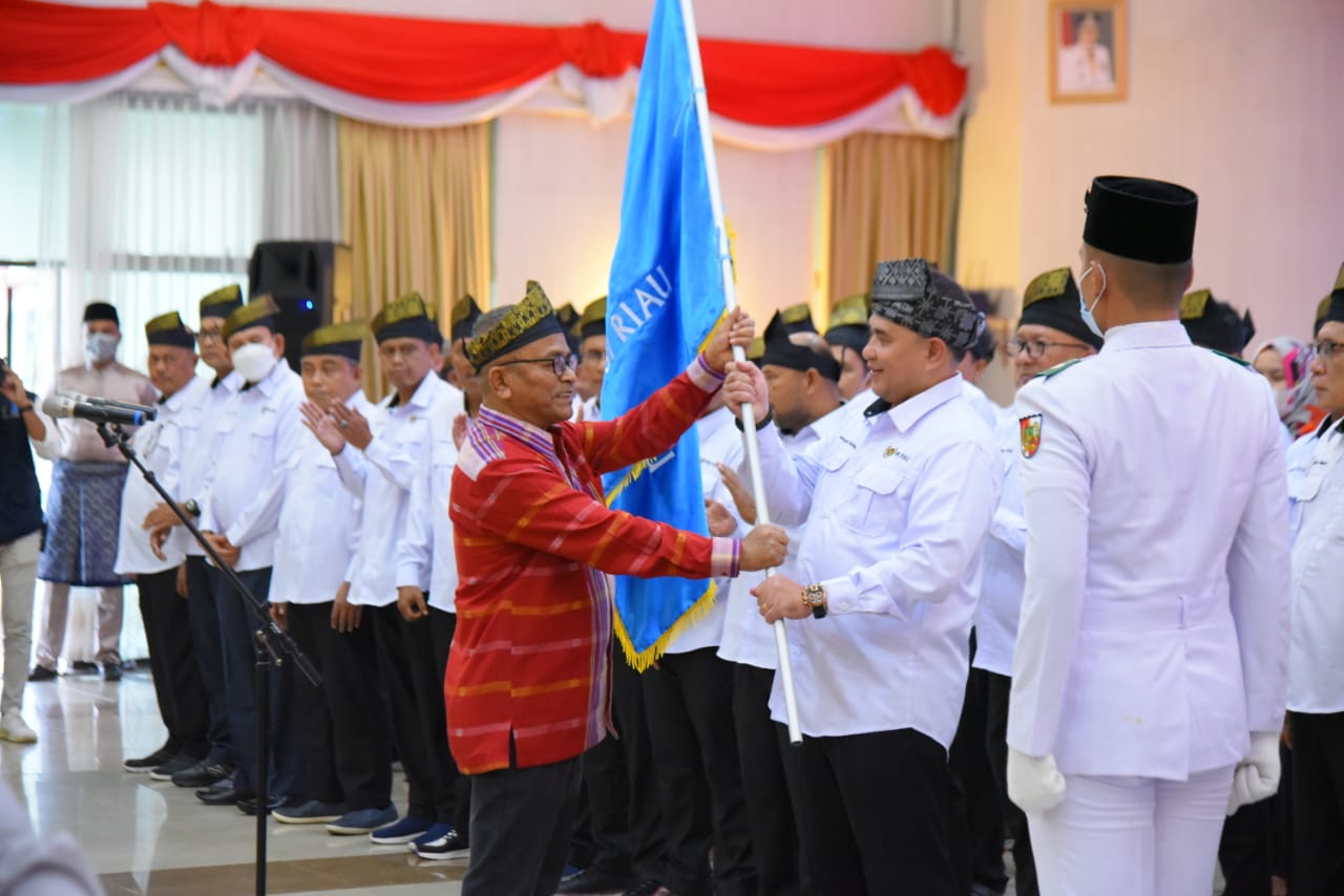 Pelantikan Pengurus PWI Riau Masa Bakti 2022-2027 Dibarengi MoU dengan SKK Migas, RAPP, BRK dan KONI