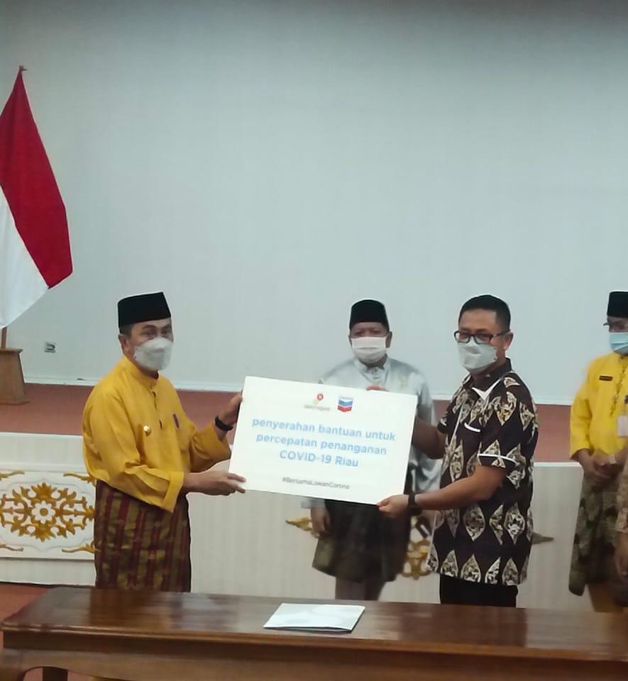 Lagi, SKK Migas-PT CPI Serahkan 500 Paket Sembako ke Masyarakat Terdampak Covid-19 di Riau