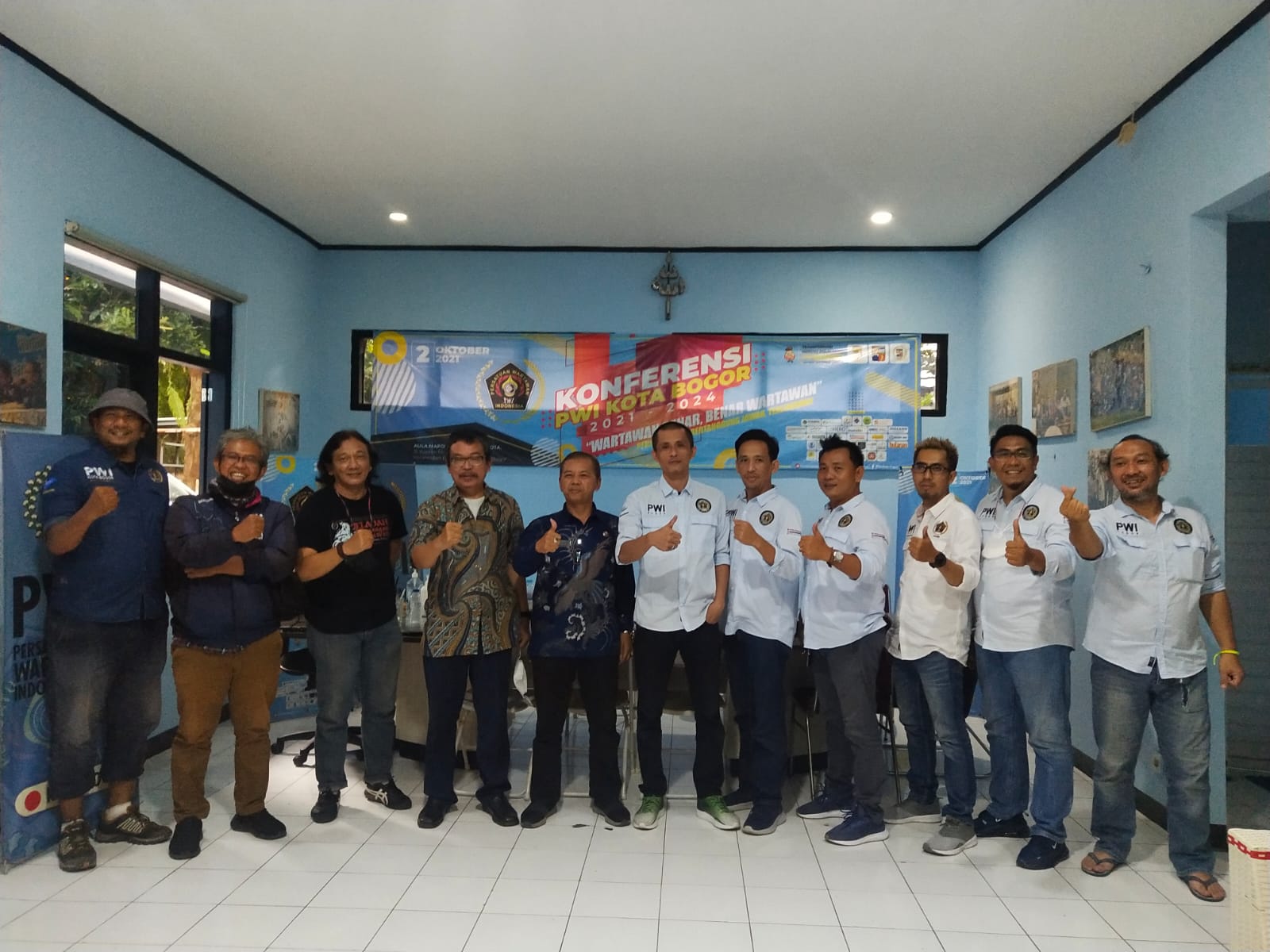 Kunjungi PWI Kota Bogor, Dar Edi Yoga Sosialisasikan JKW-PWI