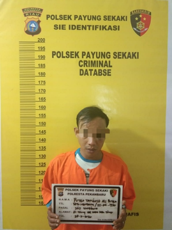 Polsek Payung Sekaki Amankan Pelaku Curanmor di Jalan Khadijah Ali
