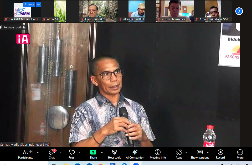 Dahlan Dahi: Teman-Teman Media Baru Jangan Sampai Terperosok dalam Pasal UU ITE