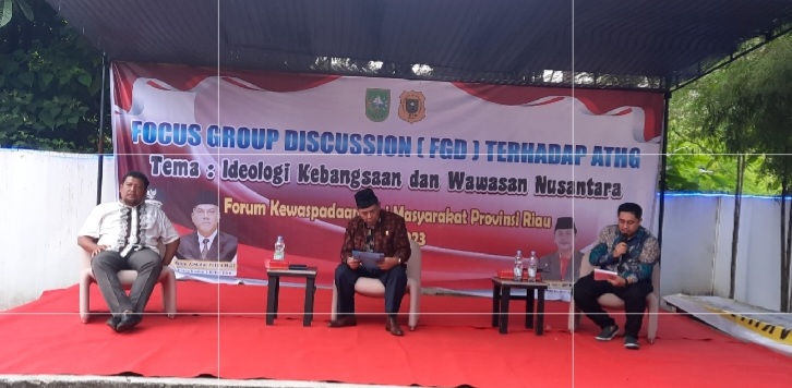 FKDM Riau Gelar FGD Tantangan Hambatan dan Gangguan Ideologi Kebangsaan dan Wawasan Nusantara