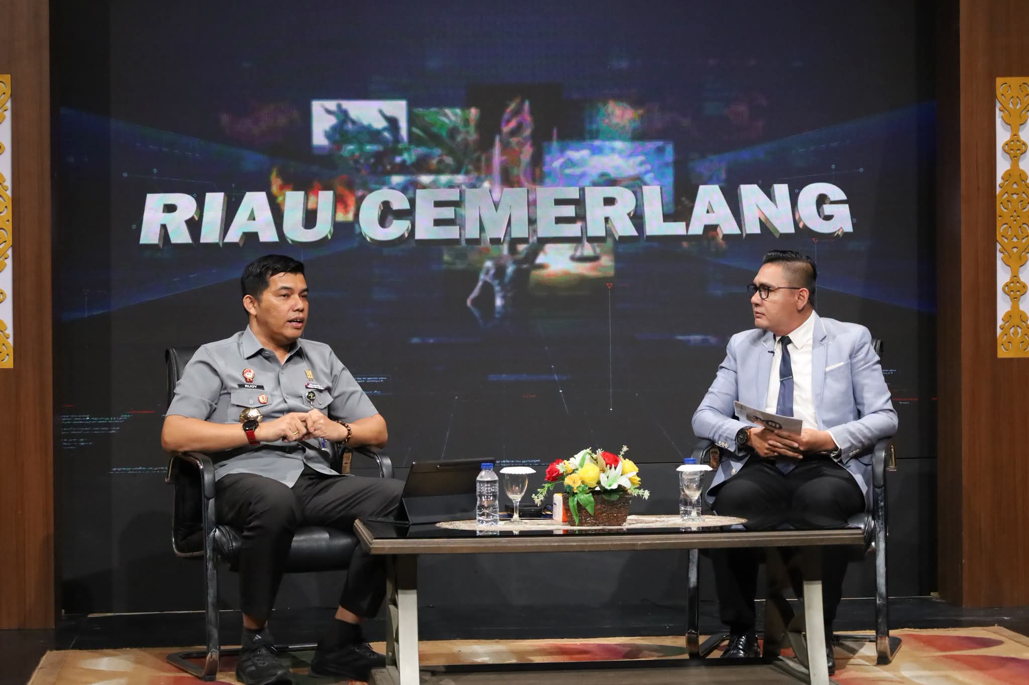 Melalui Dialog Riau Cemerlang TVRI, Kanwil Kemenkum Riau Sosialisasikan Posbankum