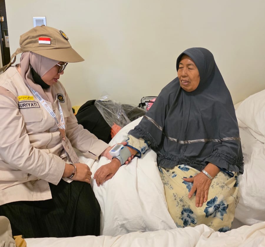 Jelang Armuzna, Tim Kesehatan Kloter BTH 09 Bengkalis-Pekanbaru Kawal Ketat Kesehatan Jemaah