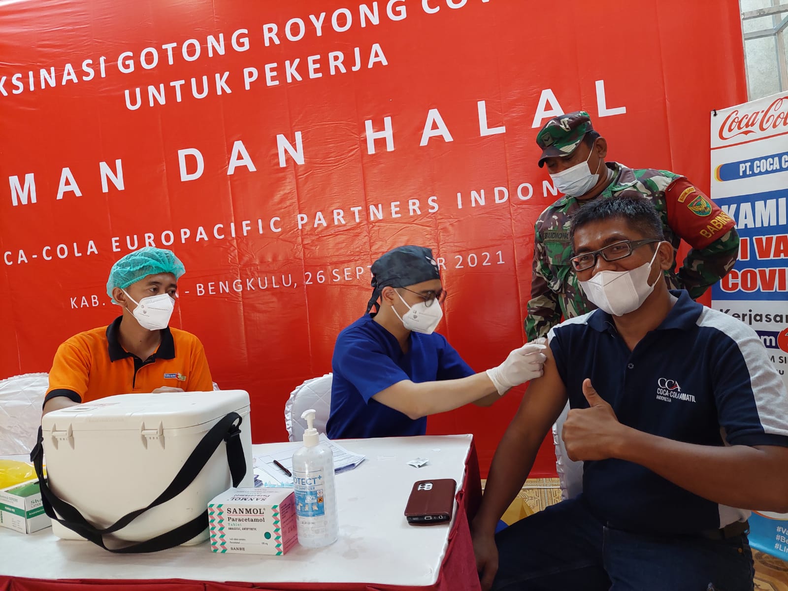 CCEP Indonesia Gelar Vaksinasi Gotong Royong Plus for Community di Kantor Gudang CCOD