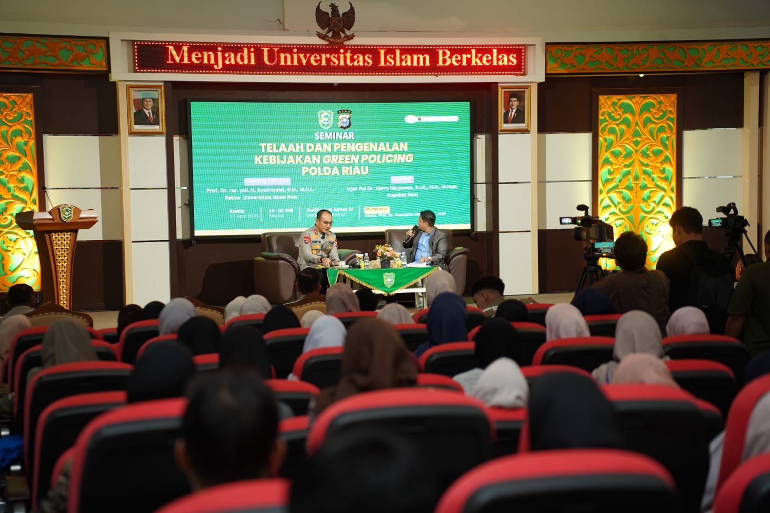 UIR Tuan Rumah Seminar Telaah dan Pengenalan Kebijakan Green Policing