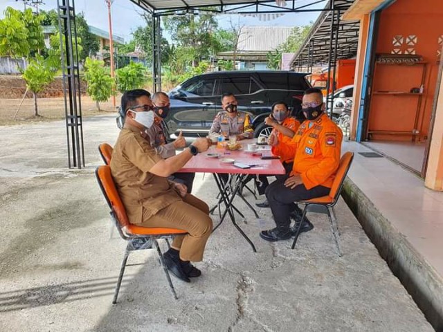 Kunjungi BPBD, Kapolres Kampar Kordinasikan Penanganan Covid-19,  Bencana Banjir dan Tanah Longsor
