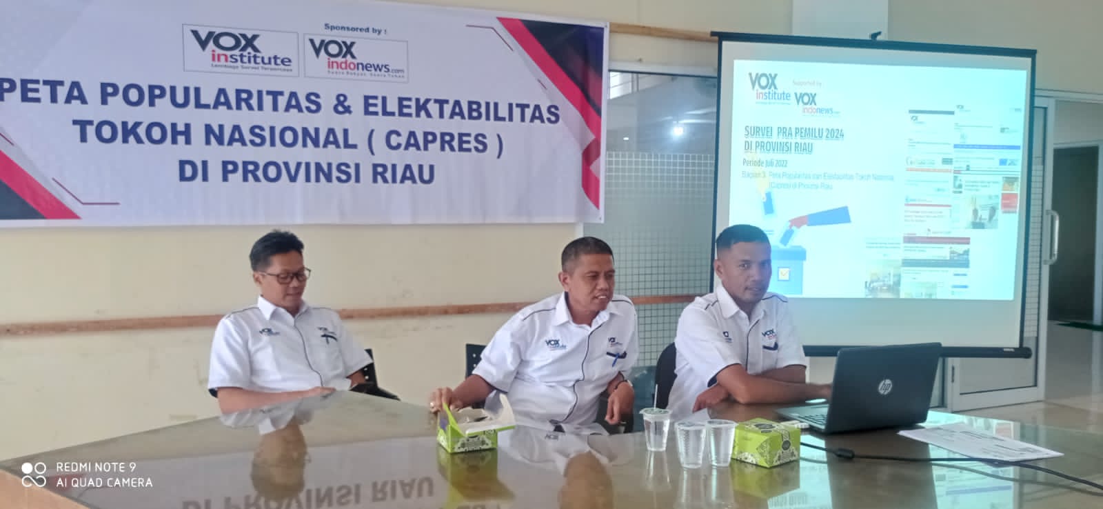 Survei Capres VOXinstitute di Riau: Anies, Prabowo, Ganjar Bersaing Ketat