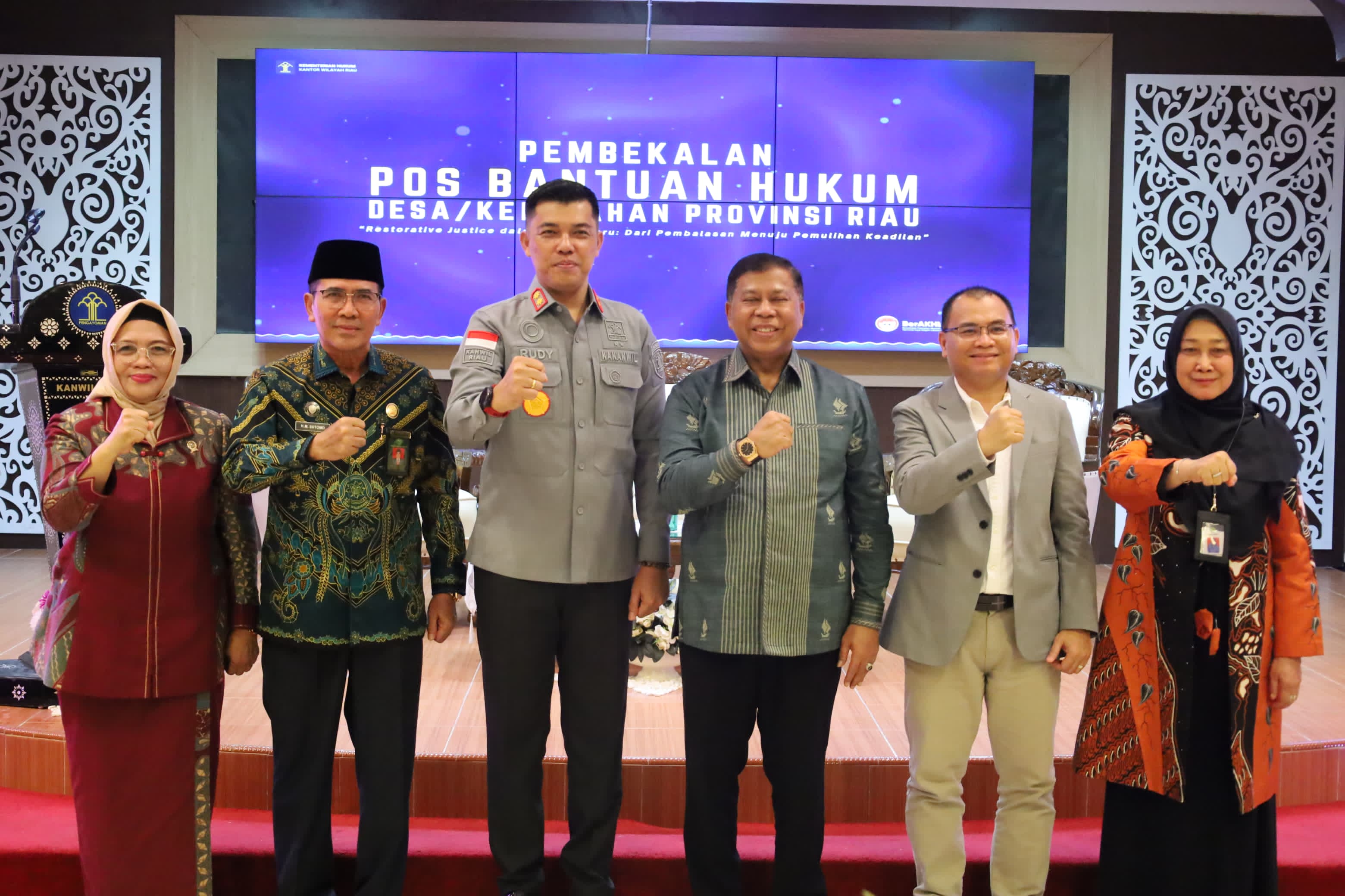 Gelar Pembekalan Posbankum Desa dan Kelurahan, Kemenkum Riau Perkuat Akses Keadilan