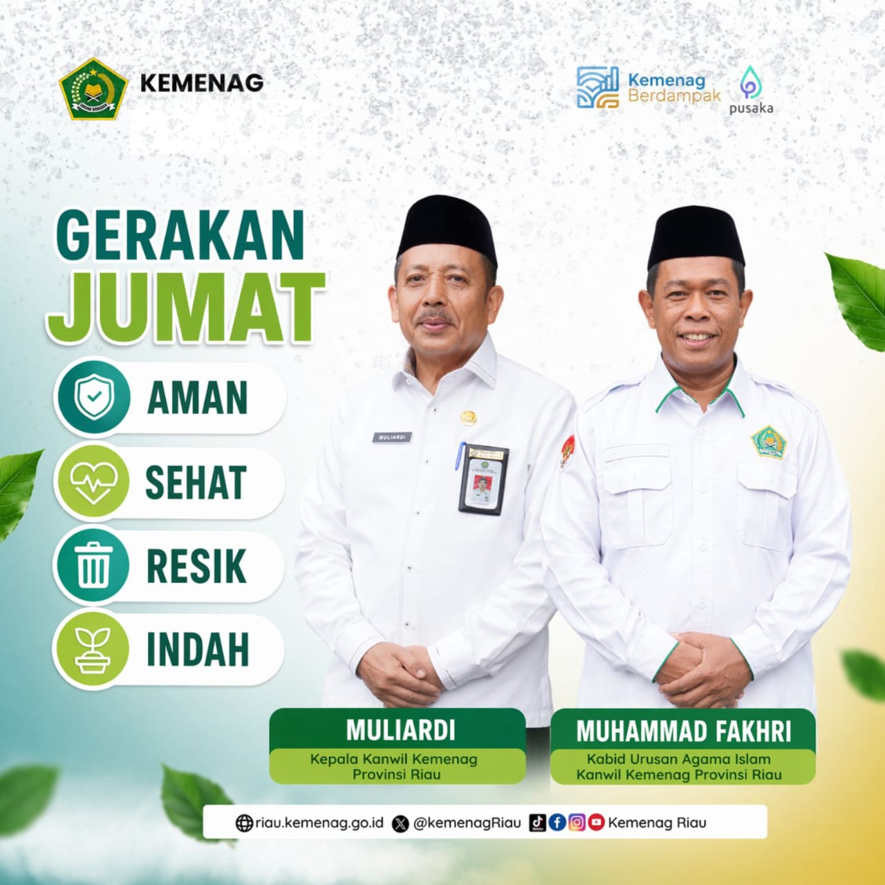 Wujudkan Lingkungan Kerja Bersih dan Profesional, Kemenag Riau Dorong Implementasi GEMAH ASRI di KUA