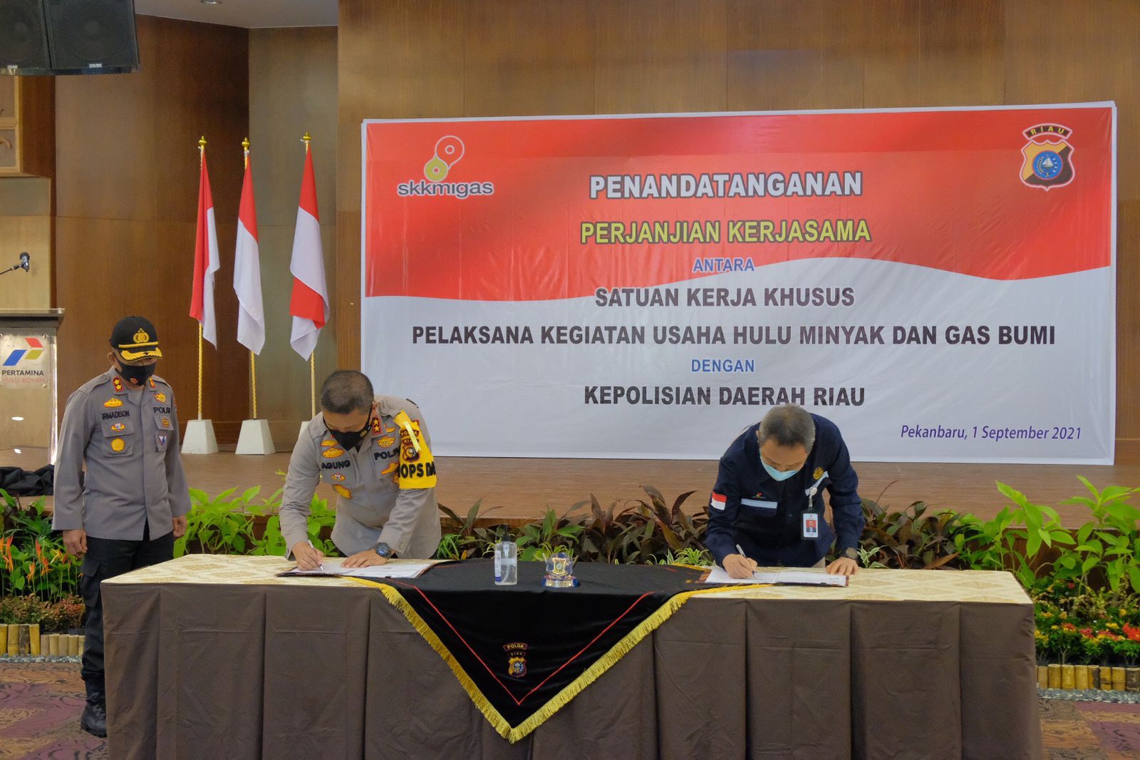 Komit Kelola Keamanan Secara Baik, Efisien dan Modern, Polda Riau dan SKK Migas Teken MoU
