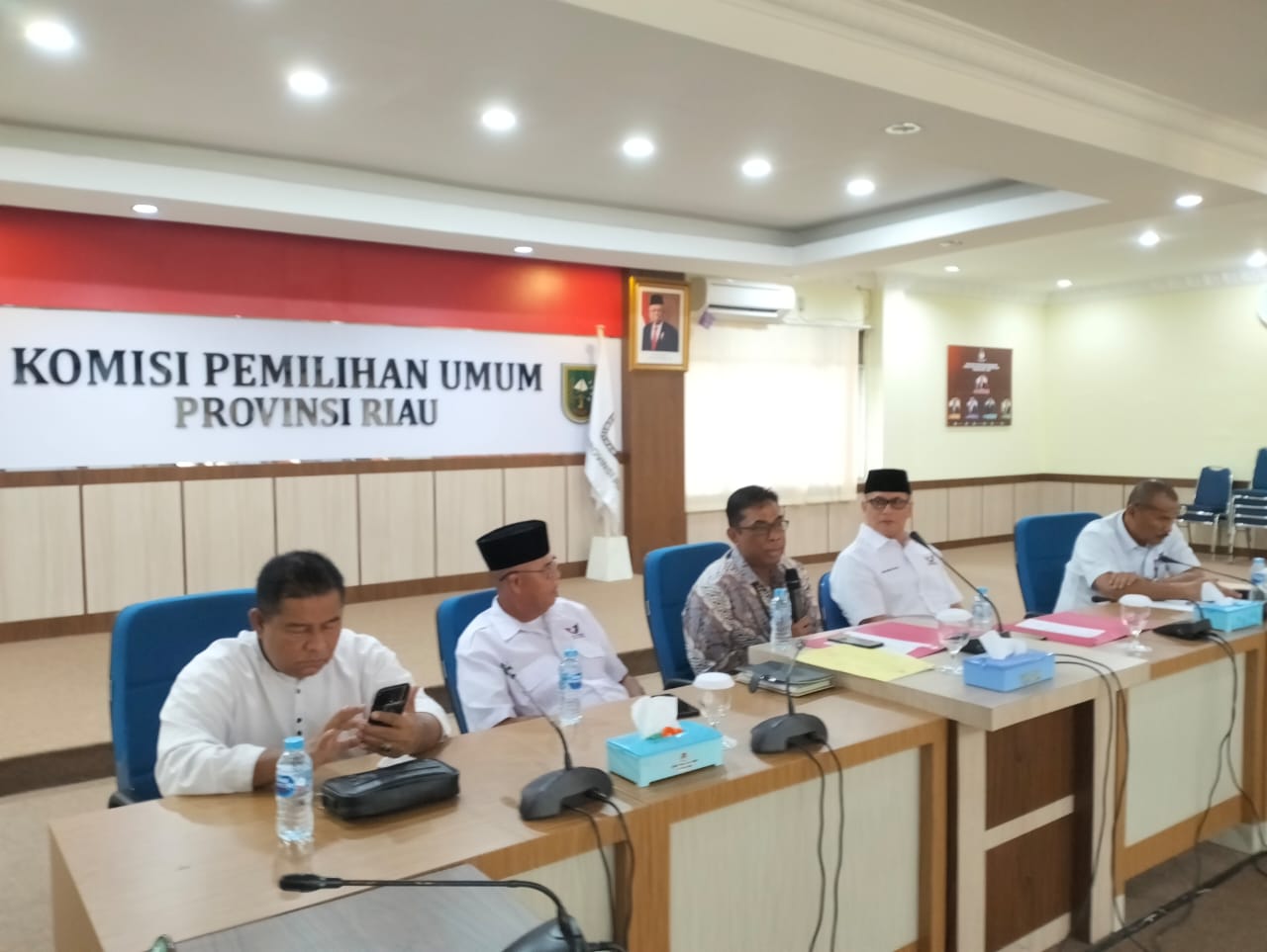 Sambangi KPUD Riau, DPW Partai Perindo Riau Bahas Tahapan Pemilu