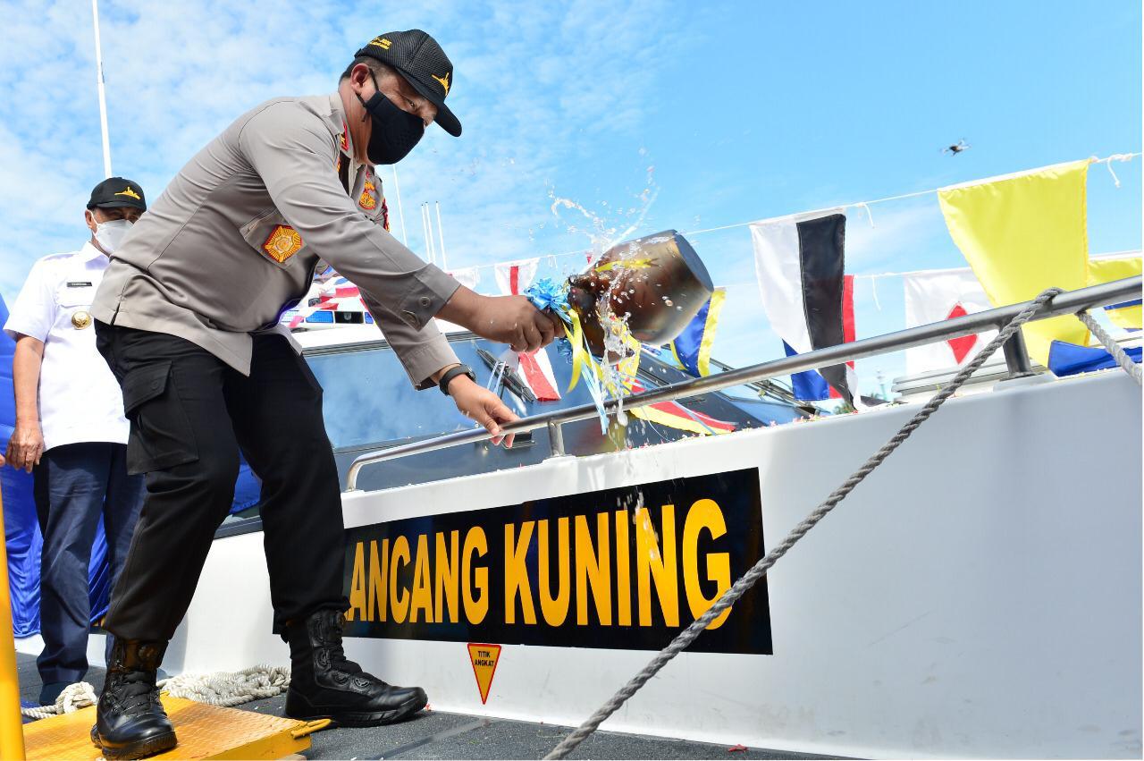 Kapolda Resmikan Kapal Pemburu Cepat Lancang Kuning IV-2006