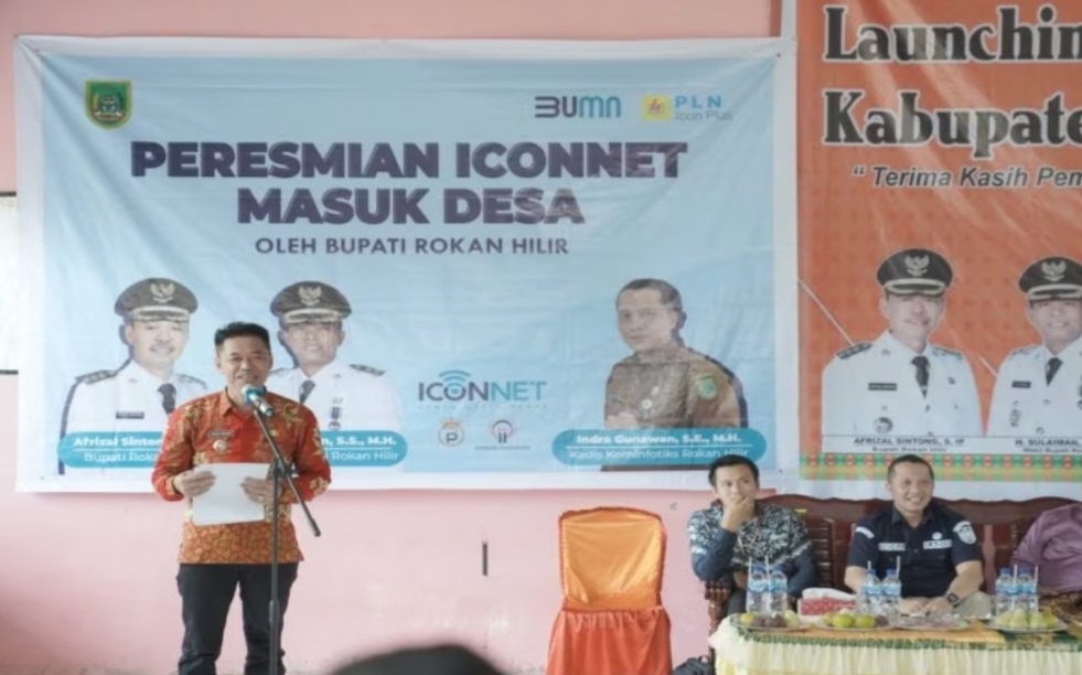 Launching Internet Murah, Bupati Rohil: Jangan Sampai Jaringan yang Digunakan Masyarakat Lelet