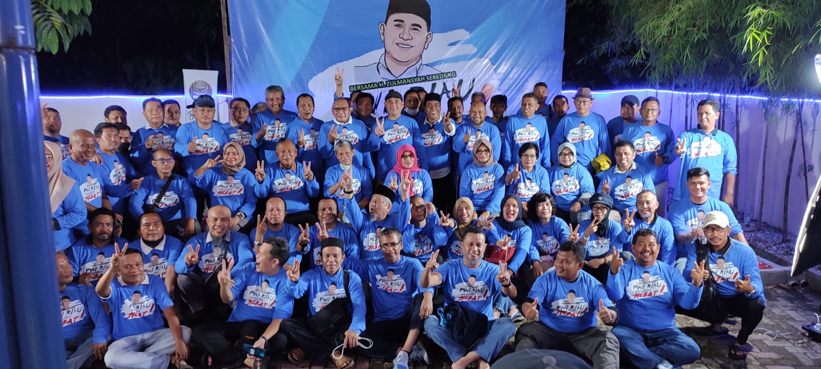 Dihadiri Senior dan Ratusan Wartawan, Zulmansyah Deklarasi Maju Lagi Ketua PWI Riau