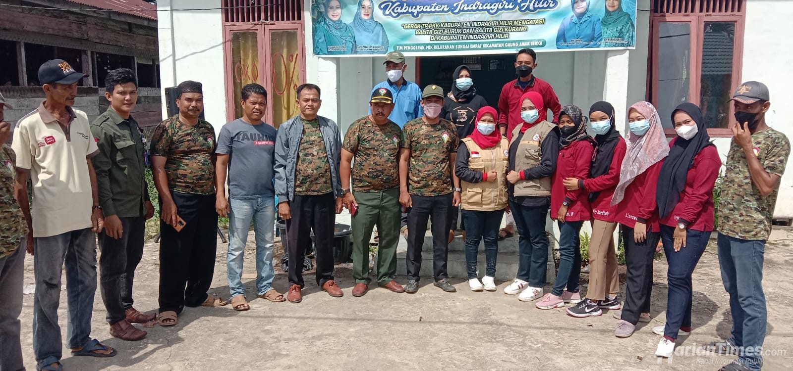 Laskar Melayu Riau Ajak Masyarakat Sungai Empat Sukseskan Vaksinasi Covid-19