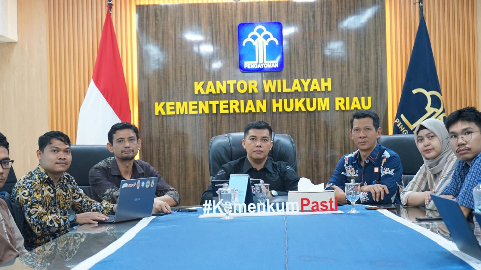 Kanwil Kemenkum Riau Ikuti Dialog Interaktif dan Penguatan Evaluasi Kinerja Kemenkum