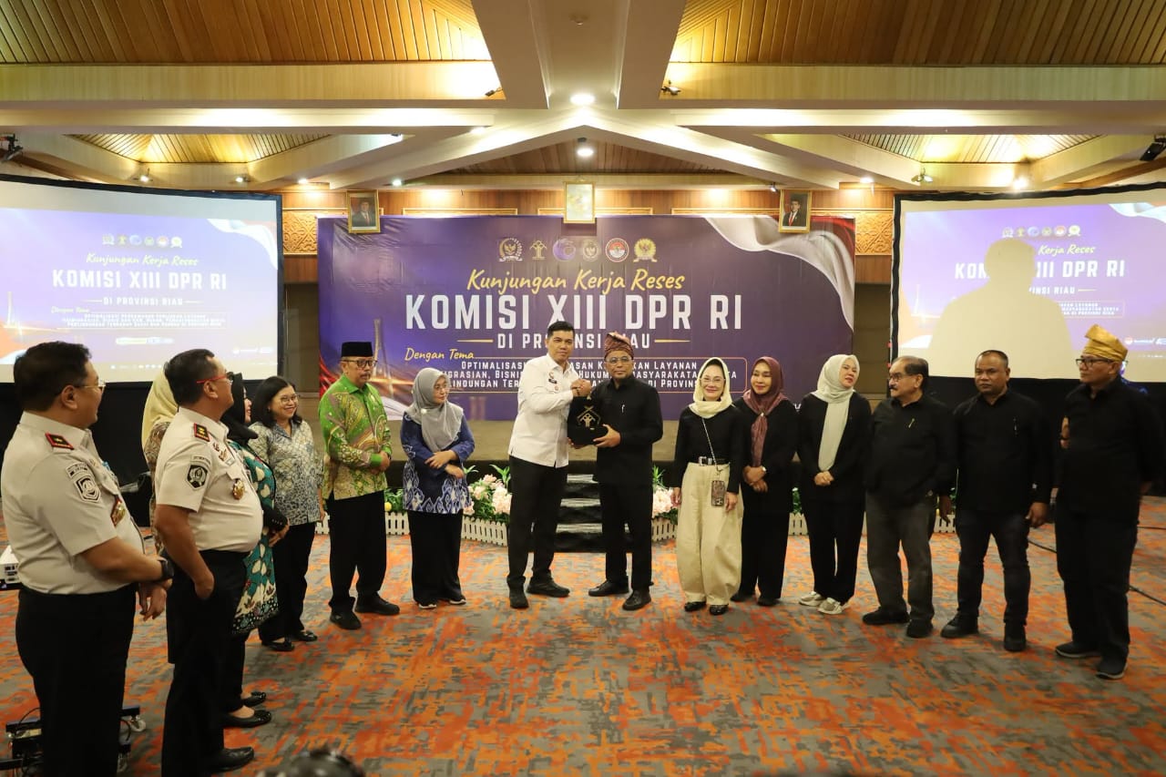 Kemenkum Riau Terima Kunker Reses Komisi XIII DPR RI