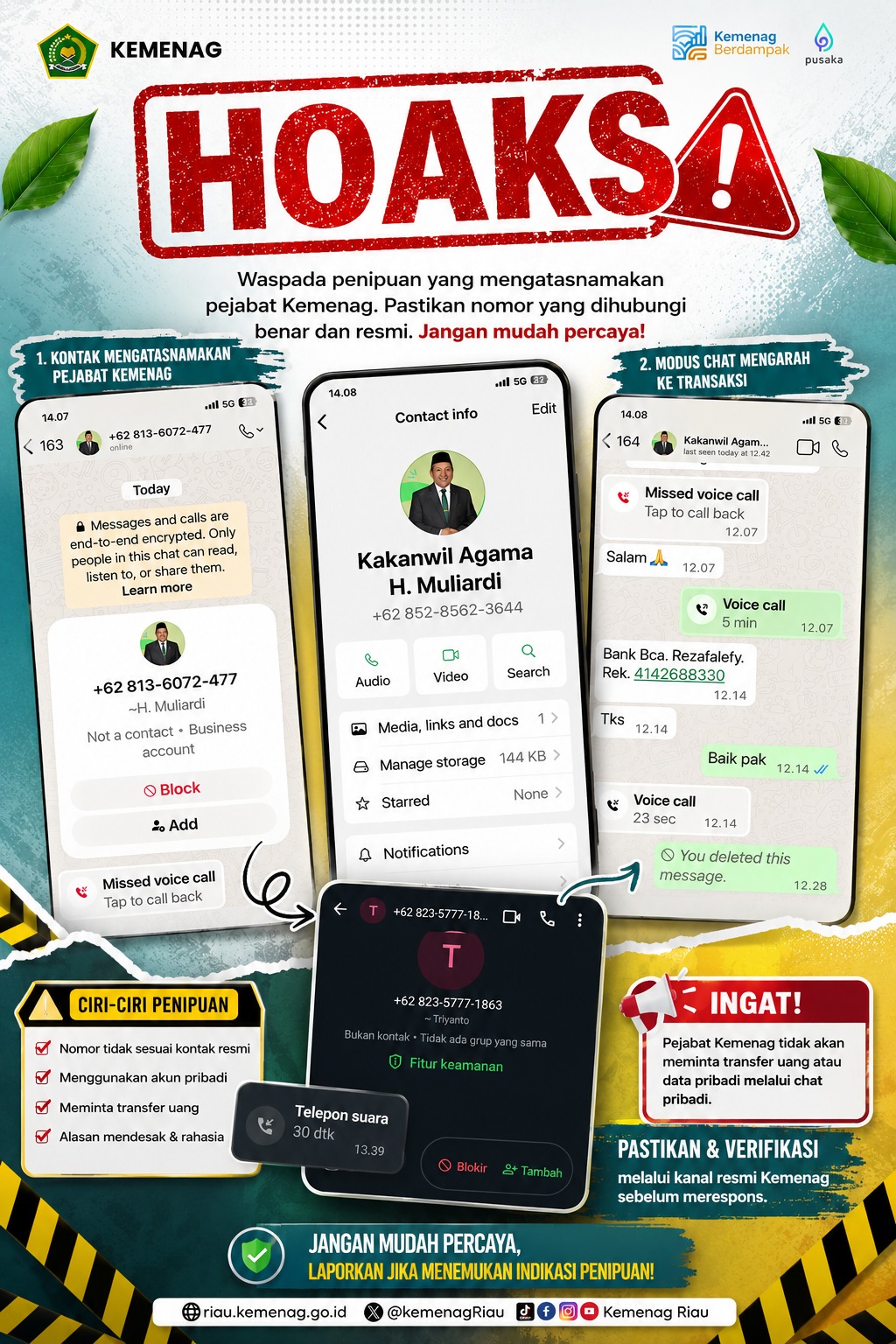 Nurhasanah: Jangan Mudah Terpengaruh oleh Pesan yang Belum Jelas Sumber dan Kebenarannya