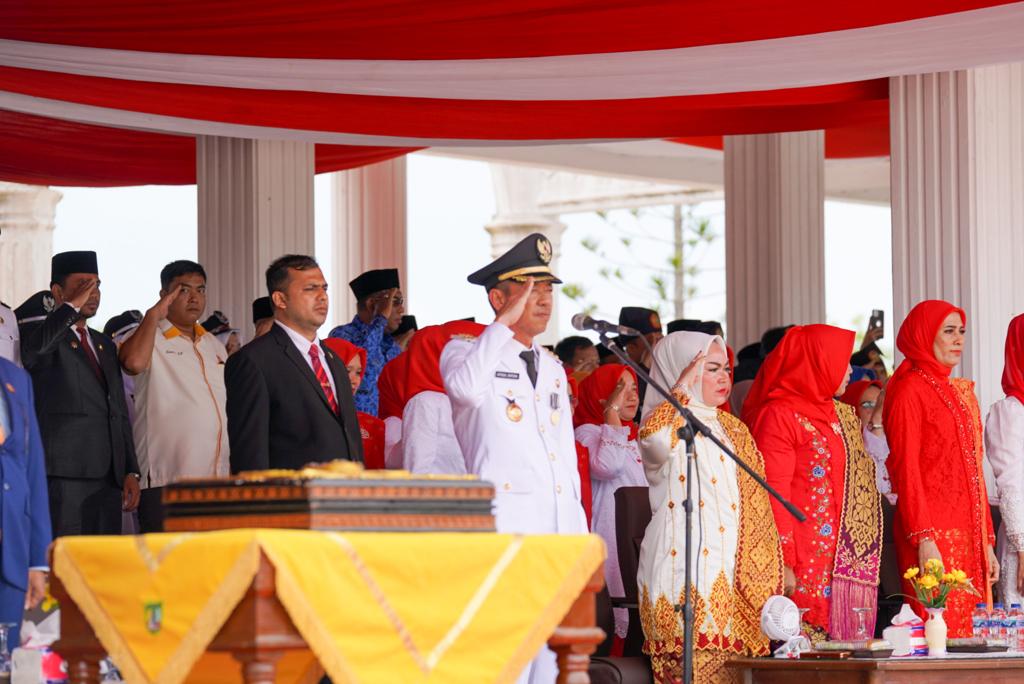 Irup HUT Republik Indonesia ke-78, Bupati Rohil Afrizal Sintong: Ayo Bersama Maju Lakukan Pembangunan
