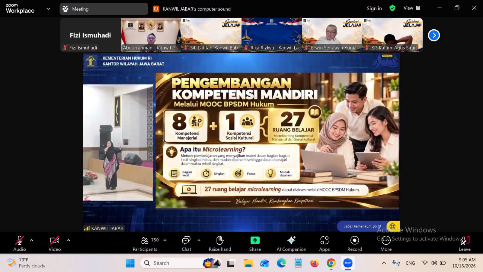 Tingkatkan Kapasitas ASN Berbasis Assessment, Kemenkum Riau Ikuti Sosialisasi Program JELAJAH