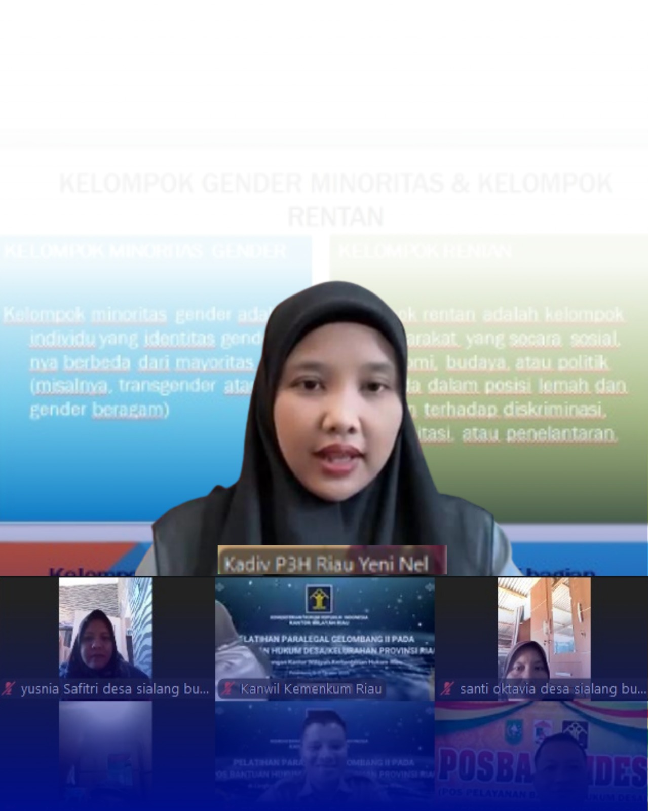 Perkuat Akses Keadilan di Tingkat Akar Rumput, Kanwil Kemenkum Riau Ikuti Pelatihan Paralegal Gelombang II