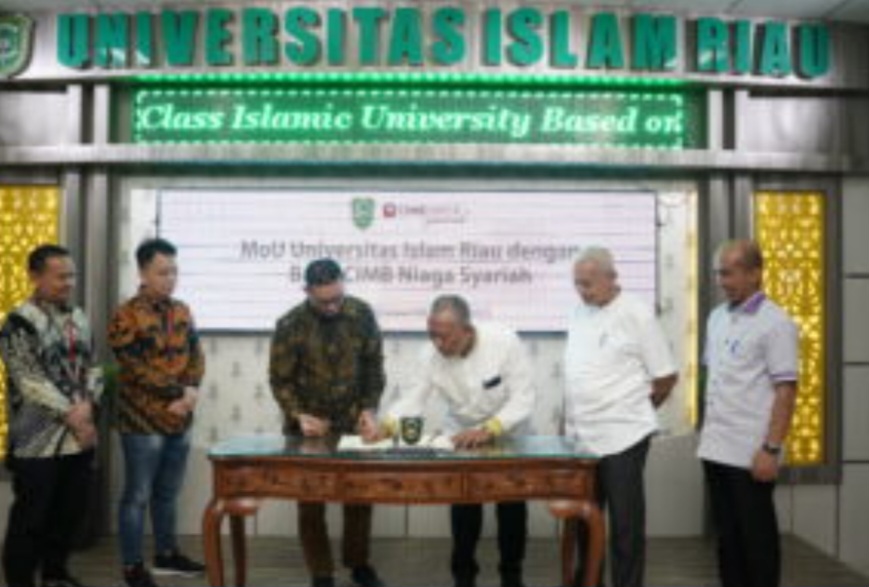 Tingkatkan Kualitas Mahasiswa Lewat Magang, UIR dan CIMB Niaga Syariah Teken MoU
