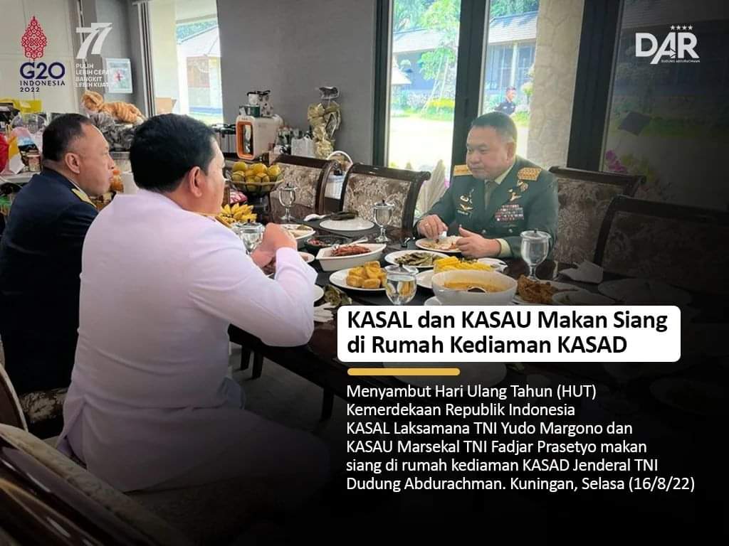 Diskusi dengan KSAD, Tiga Pimpinan Matra TNI Siap Bantu Perkuat Konsolidasi Nasional