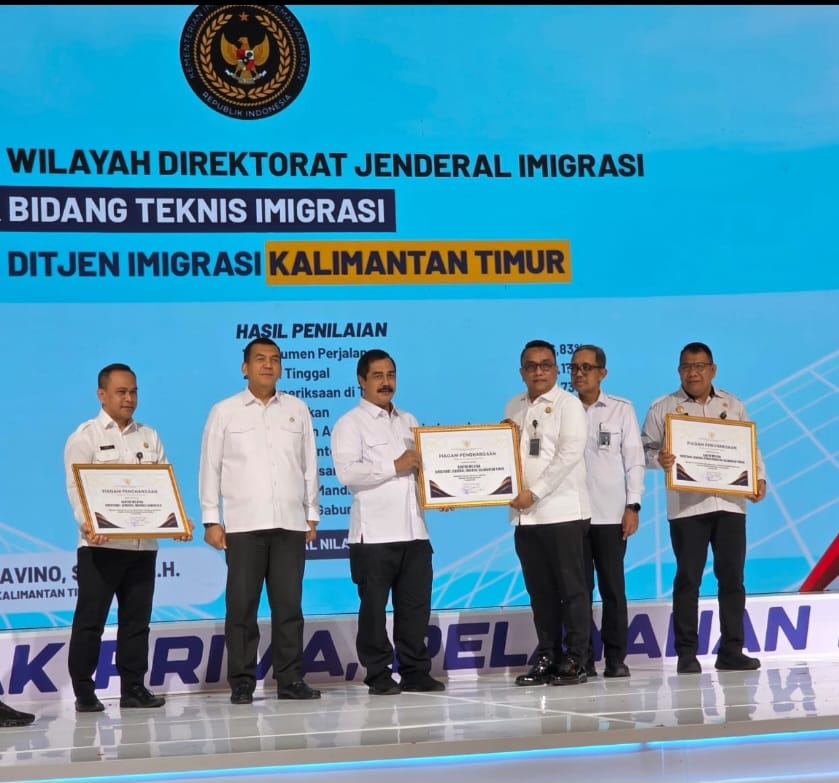 Imigrasi Kaltim Dinobatkan sebagai Kanwil Terbaik Bidang Teknis 2025