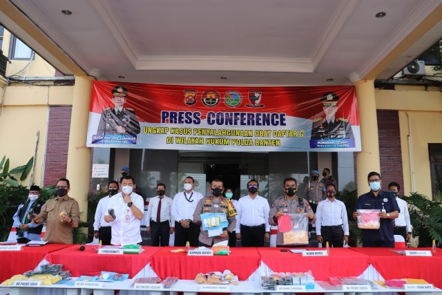Polda Banten Ungkap 108 Kasus Penyalahgunaan Obat Terlarang Daftar G