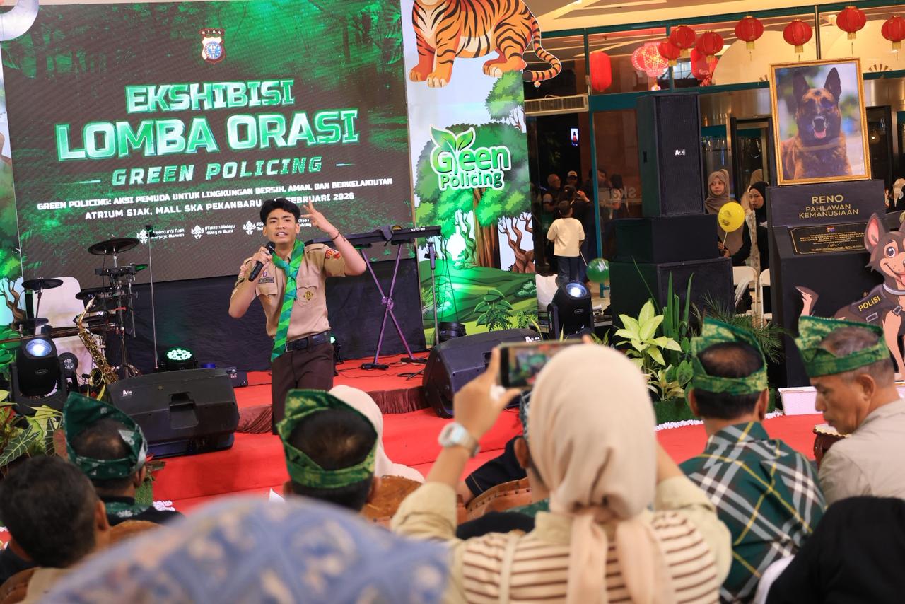 Polda Riau Gelar Puncak Ekshibisi Lomba Orasi Green Policing 2026