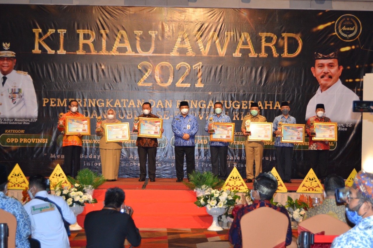 KI Riau Award 2021, Inhil, Bengkalis dan Kampar Badan Publik Informatif