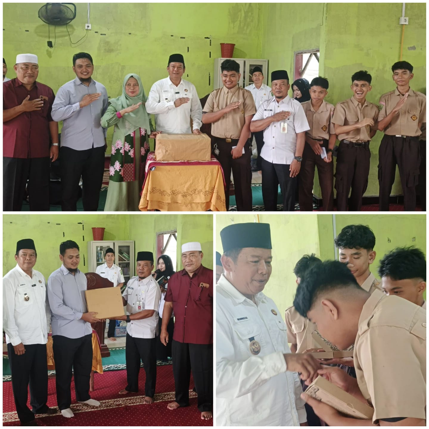 KWQ Serahkan Wakaf Al-Qur’an ke Siswa SMAN 1 Rengat
