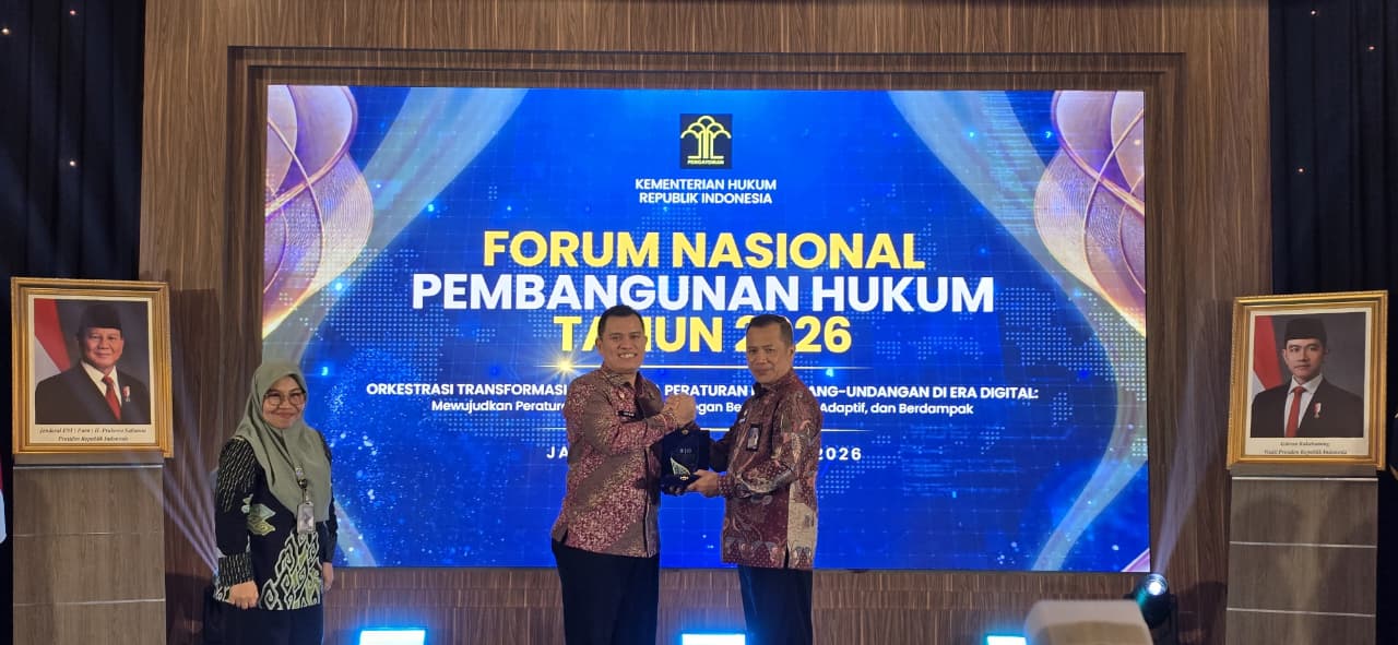 Kanwil Kemenkum Riau Torehkan Prestasi di Forum Nasional Pembangunan Hukum 2026