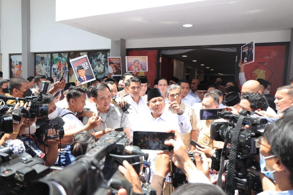 Resmikan Kantor Pemenangan, Prabowo: Partai Gerindra Siap Bersaing