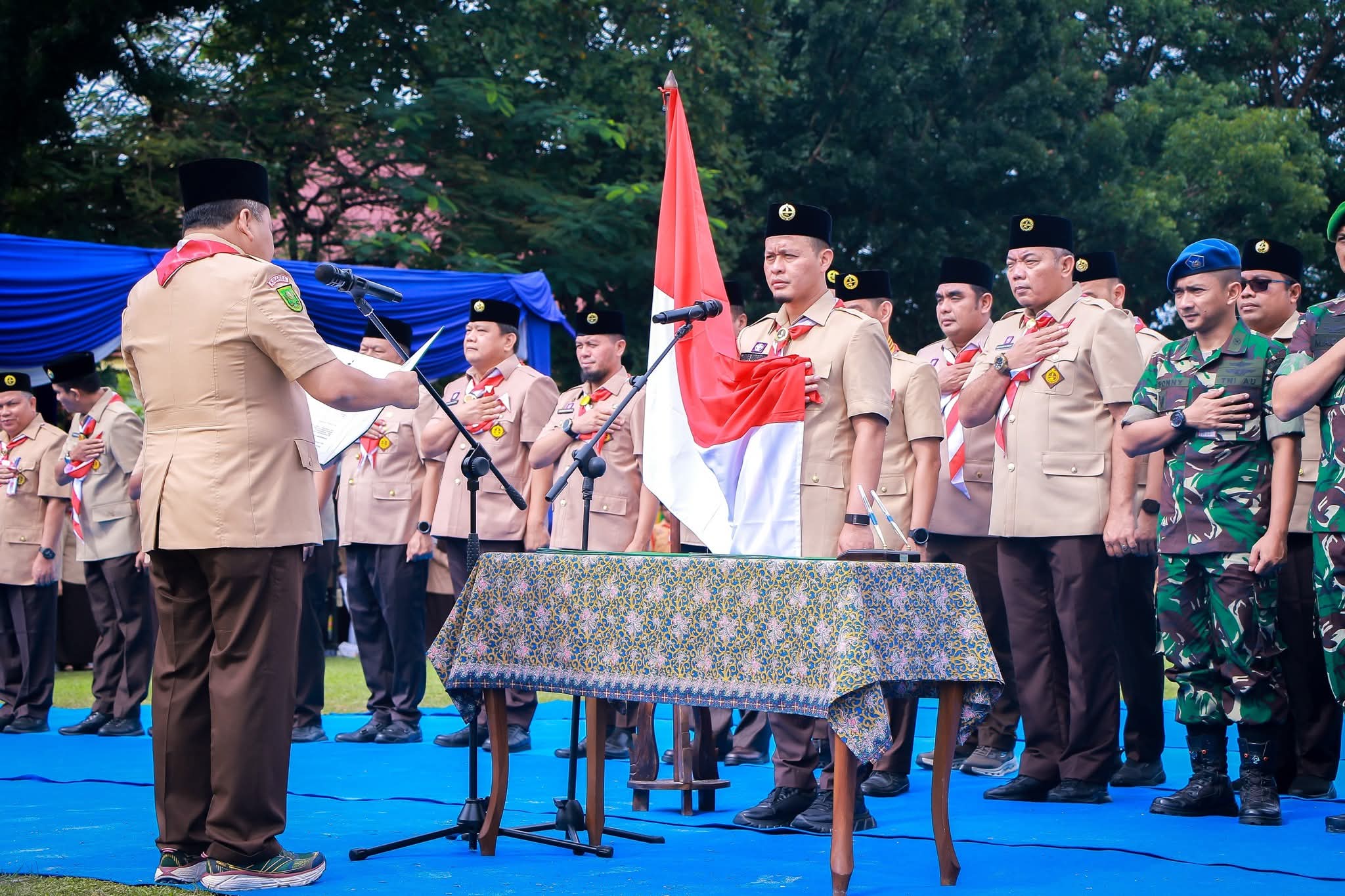Kwarcab Pramuka Pekanbaru Periode 2025-2030 Dilantik, Siap Bina Karakter Generasi Muda