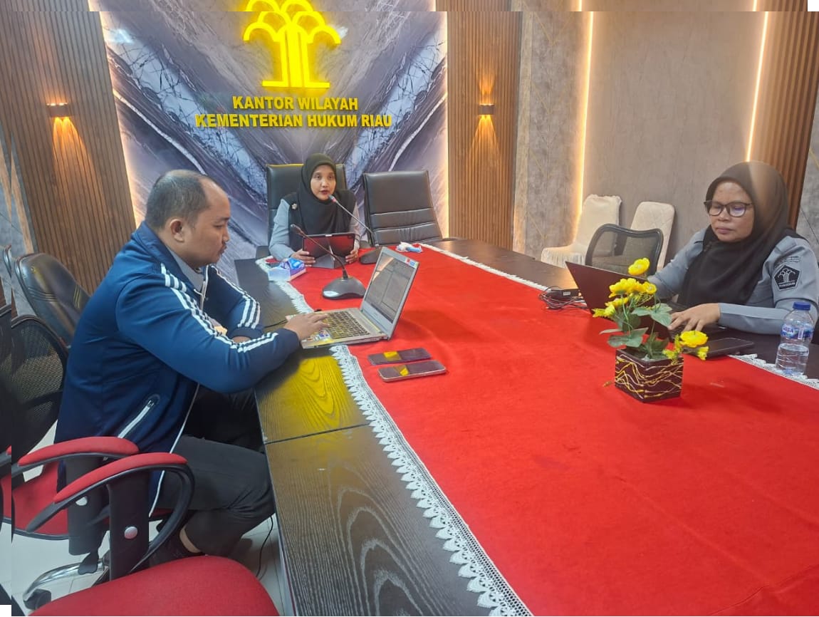 Kanwil Kemenkum Riau Harmonisasi Ranperbup Siak tentang Hak Keuangan dan Administratif DPRD