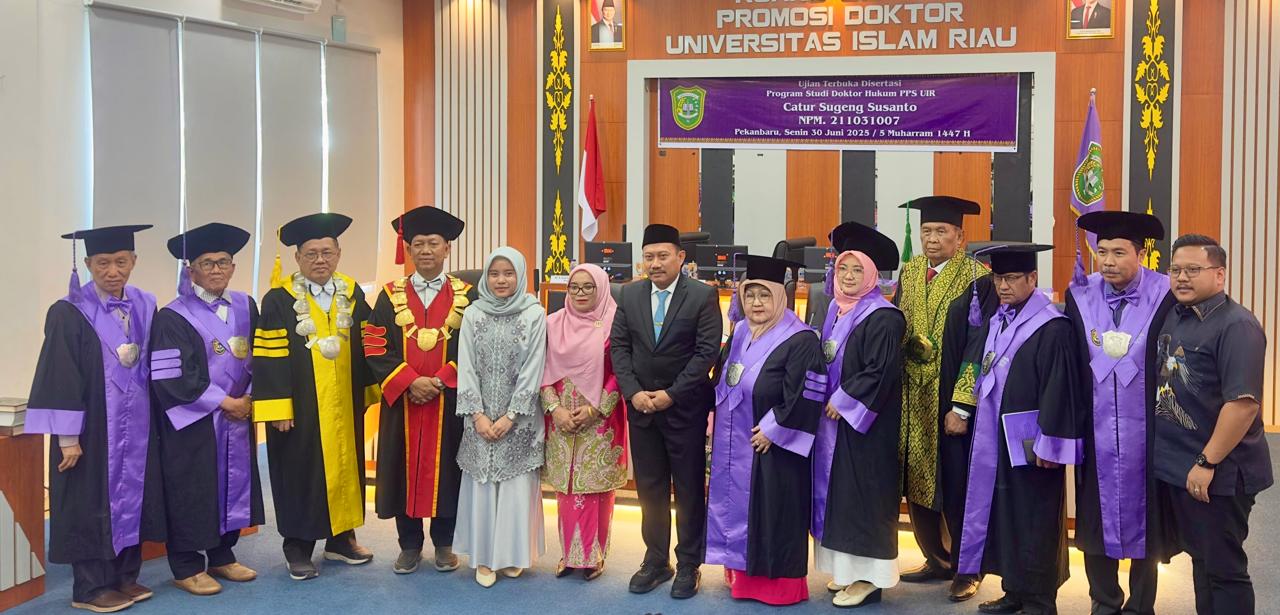 Promosi Ujian Terbuka Disertasi, Catur Sugeng Susanto Raih Gelar Doktor dengan IPK 3,91