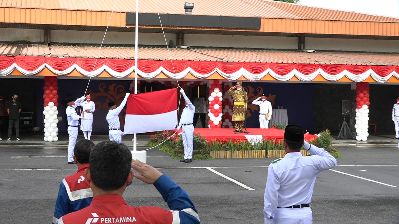 Pertamina Gelar Upacara HUT ke-76 Kemerdekaan RI di Blok Rokan