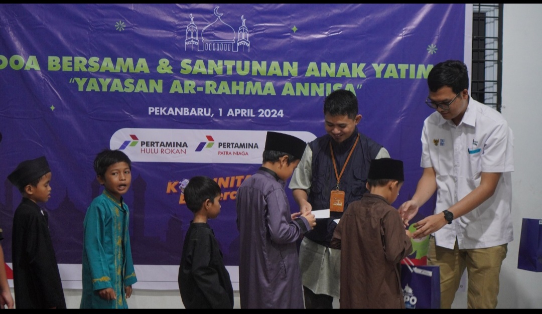 Rumah BUMN Riau Peduli Penyaluran Bantuan ke Anak Yatim