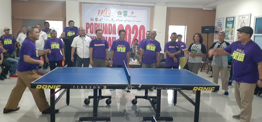 Meriahkan HPN dan HUT PWI ke-77, PWI Riau Gelar Pingpong Championship V 2023
