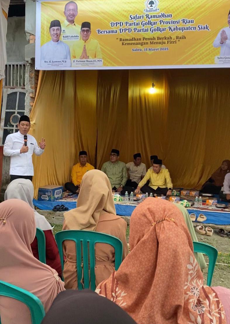 Menyatukan Harapan Rakyat, Golkar Siak Safari Ramadhan di Tanah Tinggi