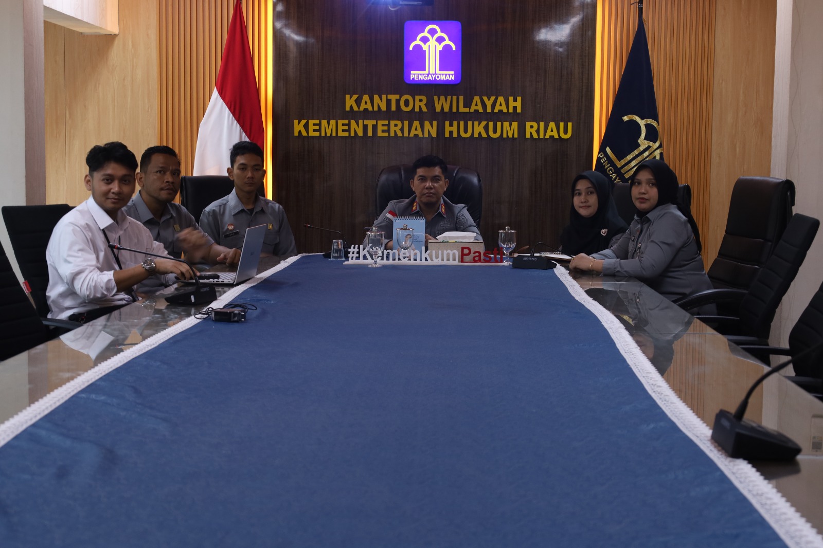 Kanwil Kemenkum Riau Ikuti Diskusi Strategi Kebijakan