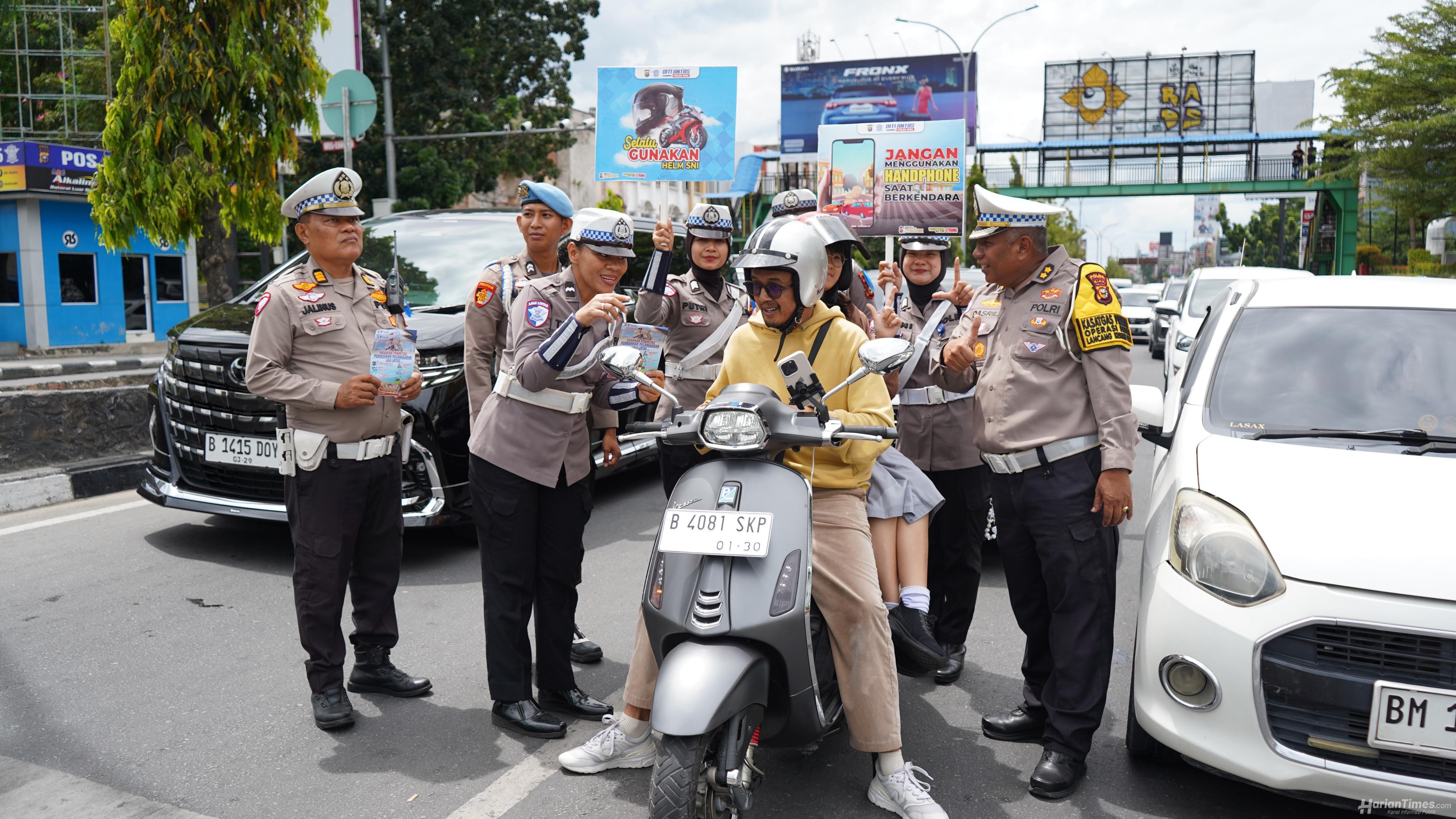 Operasi Patuh Lancang Kuning 2025, Polda Riau Sosialisasikan Tertib Lalu Lintas